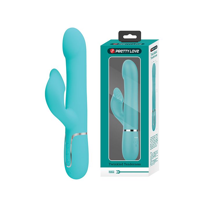 Pretty Love Twinkled Tenderness Fabin Rolling Ball Rabbit - Aqua